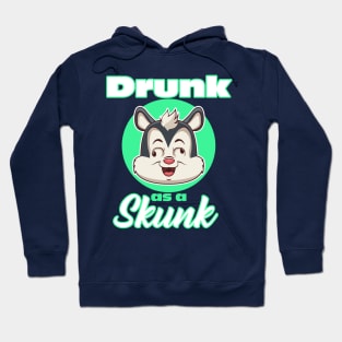 Drunk as a Skunk IPA Craft Beer Whiskey Wine Drinking Hoodie